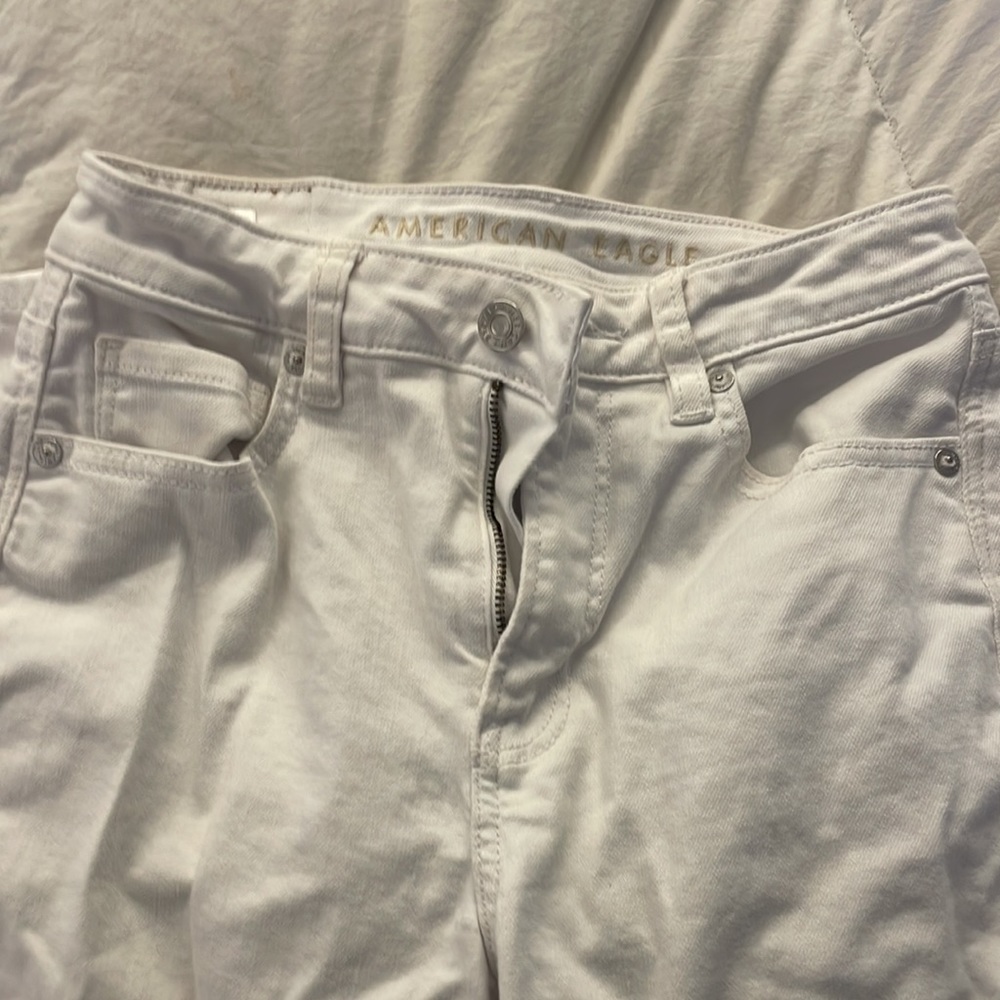 AE White Mom Jeans